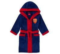 Arsenal FC Official Football Gift Boys Fleece Dressing Gown Robe Blue 7-8 Years
