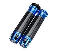 (Blue) 7/8inch 22mm Aluminum Motorcycle Handlebar Grips Handle Bar