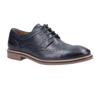 (Blue, 7 (Adults')) Hush Puppies Bryson Leather Men's Navy Brogues Shoes