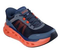 (Blue, 7 (Adults')) Skechers Performance Max Cushioning Glide-Step Men's Navy/Orange Trainers