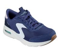 (Blue, 7 (Adults')) Skechers Skech-Air Court Air Wave Leather Women's Navy/Multi Trainers