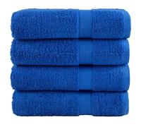 (blue, 70 x 140 cm/ 4 pcs) vidaXL Premium Hand Towels Shower Bath Towel Cream 600 gsm 100% Cotton