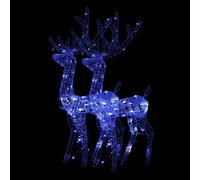 (blue, 70 x 41 x 120 cm/ 2 pcs) vidaXL Reindeer Christmas Decoration Xmas Glowing Reindeer Multi Colours/Sizes