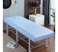 Blue,70x185cm/2.2x6ft,Massage Bed Sheet Massage Table Sheets with Face Hole,Full Bedspread Washable Protective Cover Elastic Massage Fitted Sheet Beauty Salon SPA Bed Cover