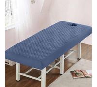 Blue,70x185cm/2.2x6ft,Solid Beauty Salon Massage Table Sheets with Hole,Massage Table Bed Sheet Washable Bedspread SPA Massage Bed Cover Protective Cover