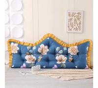 Blue,78.7inch/King,Wedge Large Backrest Headboard Pillow Bedside Cushion Double Sofa Large Back,Removable Bolster Support Pillow for Bedroom Dorm Tatami Bunk Bed