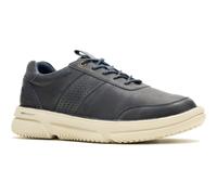 (Blue, 8 (Adults')) Hush Puppies Baylor Leather Men's Navy Trainers