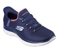 (Blue, 8 (Adults')) Skechers Summits Diamond Dream Textile Women's Navy/Pink Trainers
