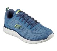 (Blue, 8 (Adults')) Skechers Track Leshur Polyester Men's Slate Trainers