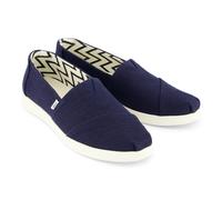 (Blue, 8 (Adults')) TOMS Alpargata Plus Jute Women's Navy Espadrilles