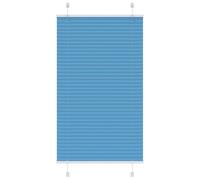 vidaXL Pleated Blind Blue 80x150 cm Fabric Width 79.4 cm Polyester, Blue