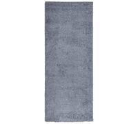 vidaXL Modern Shaggy High Pile Rug - Plush Blue Area Rug, Polypropylene Floor Carpet 80x200 cm, OEKO-TEX, Suitable for Underfloor Heating