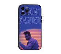 Blue 80s Photo Liam Styles Payne One 1D Direction Fan Custom Compatible With iPhone XR XS Max X 11 12 13 14 15 16 16E Pro Max Plus Mini Bumper Case Design Name Protective Cover Silicone