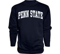 Blue 84 Men's Penn State Nittany Lions Arching Team Color Crewneck Sweatshirt, Penn State Nittany Lions Navy, Medium