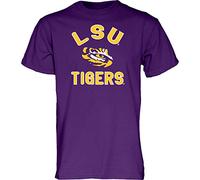 NCAA LSU Tigers Mens T Shirt Line Up Team Color, LSU Tigers Purple, Medium
