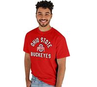 Blue 84 Men's T Shirt Line Up Team Color, Ohio State Buckeyes Red, Large