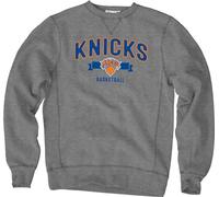 Blue 84 NBA Officially Licensed Crewneck Sweatshirt Sanded Fleece Gray