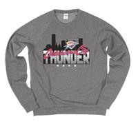 Blue 84 NBA unisex-adult Nba Officially Licensed Tri-blend Crewneck Sweatshirt Flyline