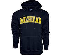 Blue 84 NCAA Michigan Wolverines Mens Arching Team Color Hoodie, Michigan Wolverines Navy, X-Large