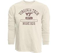 Blue 84 NCAA Officially Licensed Long Sleeve T-Shirt Ivory Dyed Ringspun
