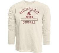 Blue 84 NCAA Officially Licensed Long Sleeve T-Shirt Ivory Dyed Ringspun