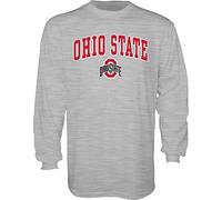 Blue 84 NCAA Ohio State Buckeyes Mens Long Sleeve T Shirt Gray Arching Over, Ohio State Buckeyes Gray, XX-Large
