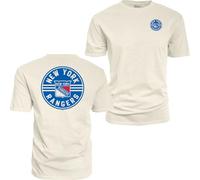 Blue 84 NHL Officially Licensed T-Shirt Ringspun Front/Back Ivory Puck