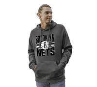 Blue 84 Unisex's NBA Officially Licensed Hooded Sweatshirt Ringspun Bold Black, XL