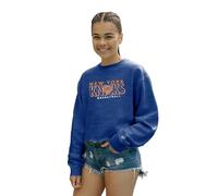 Blue 84 Women's NBA Officially Licensed Cropped Crewneck Sweatshirt Team Color, M
