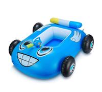 (blue, 85*80*35cm) Children's Swimming Ring with Water Gun, Inflatable Pool Float for Outdoor Toy, Swimming Ring Children 3-7, Dinghy with Water Cannon