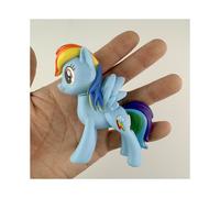 (blue, 8cm) 8cm My Little Poni Action Figures Toy Cartoon Anime Twilight Sparkle Model Doll Room Decoration Birthday