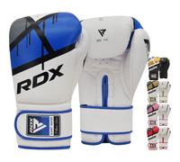 (Blue, 8OZ) RDX Boxing Gloves Sparring Muay Thai Kickboxing