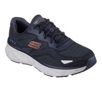 (Blue, 9 (Adults')) Skechers Edgeride Konzo Textile Men's Navy/Orange Trainers