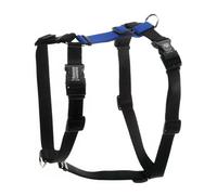 Blue-9 Buckle-Neck Balance Harness, Fully Customizable Fit No-Pull Harness, Ideal for Dog Training and Obedience, Made in The USA, Blue, Medium/Large