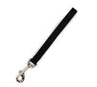 Blue-9 Dog Training Leash, 9 Inch Tab Lead for Obedience, Recall, and Agility Training, Made in The USA, Black