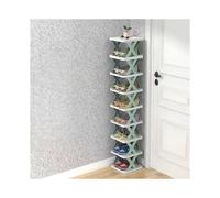 (Blue, 9 layer) 5/7/9 Tier Shoe Rack Storage Organizer Small Shoe Rack Narrow Diy Adjust Shoe Shelf