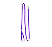 Blue-9 Multi-Function Hands Free Dog Leash, Double Attachment 6 Foot Adjustable Lead for Obedience, Running, and Agility Training, Made in The USA, Purple, Medium/Large