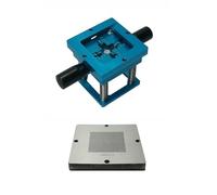 Blue 90MM Reballing Directly Heat Stencils Tin Balls Station Desolder Remover Belt Steel Mesh 341PCS BGA Reball Kit for Repair(ZH1042-15)