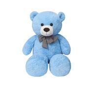 (Blue, 95cm) High Quality Giant American Bear Plush Doll Soft Stuffed Animal Teddy Bear