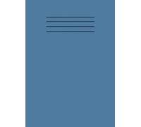 Blue A4 School Exercise Book Lined Paper Workbook Supplies 101 Pages with Margin Line: For Students, Kids, College, Office, Classroom Use and Home Use Learning Resources