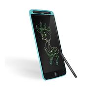 (Blue) A5 color LCD screen 12 inch writing board drawing waterproof lock key one key eraser toy gift