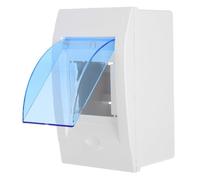 Blue ABS Energy Meter Box Outdoor Distribution Box with Cover | Pre Drilled Mounting Holes, Ventilation Slots, Corrosion Free Enclosure, Easy Meter Reading for Outdoor Installs
