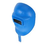 Blue ABS Handheld Welding Mask for Welders with Clear View | Portable shield with sturdy build, eye protection for argon arc and electric welding, suited to varied work settings