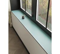 Blue Absorbent Bay Window Mat Shield, Non Slip Narrow Windows Guards for Dogs, Potted Plant/Bathroom Diatomaceous Earth Windowsill Liner(48x10in/1219x254mm)