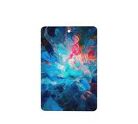 Blue Aesthetic Color Splash Car Air Fresheners Cards 4 Pcs Long Lasting Car Fresheners Gifts for Men Women Auto Aromatherapy Tablets Hanging Scented Card Rearview Mirror Pendant - Lavender Scent