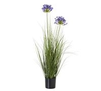 Hill Interiors Agapanthus Artificial Potted Plant (One Size) (Blue/Green)