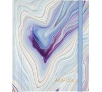 Blue Agate Large Address Book