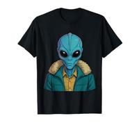 Blue Alien Visitors T-Shirt
