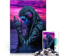 Blue Alien Woman in Water2000 Piece Jigsaw Puzzles for Adults Family Game for and is ideal as a gift for the whole family 70x100cm