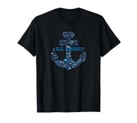 BLUE ALL ABOARD SAILORS ANCHOR T-Shirt